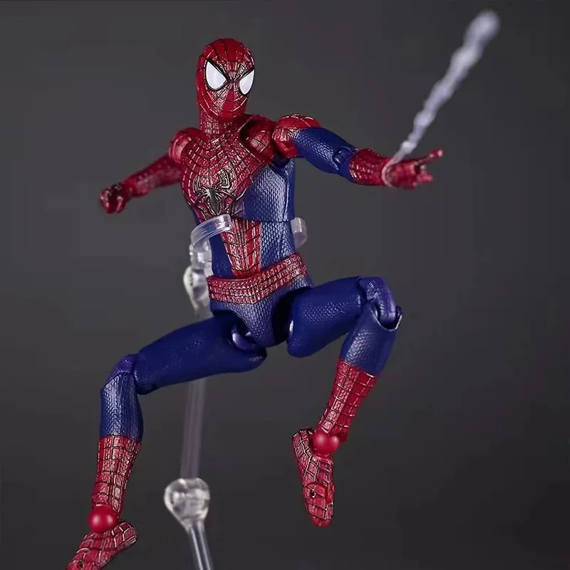 Фото В наличии Новая фигурка Mafex 248 «Удивительный Человек-паук 2» Эндрю Гарфилд, аниме-фигурка, модель KO, детские игрушки, подарки на день рождения. №5