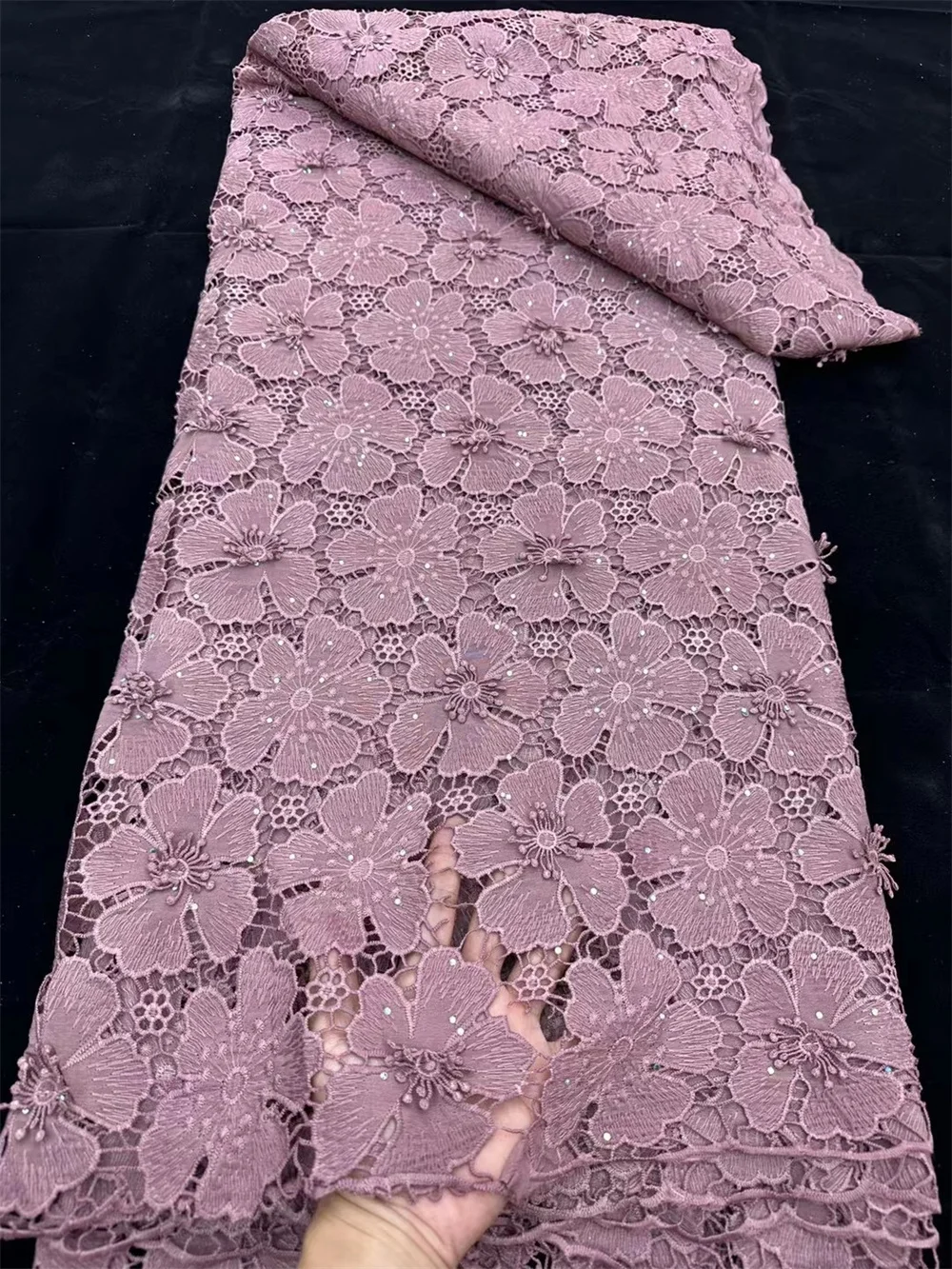 

Нигерийская кружевная ткань 2023, Высококачественная африканская кружевная ткань с камнями, французская кружевная ткань для женщин, свадебная ткань