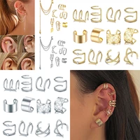 sugo new arrival fashion cost effective gold color clip earrings for personality women or girls lovely daily jewelry accessories