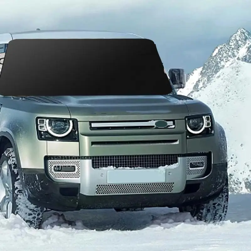 

auto Windshield Snow Cover 4 Elastic Straps Car Cover For Snow Automotive Portable Frost Guard Anti Ice Frost Outdoor Protection