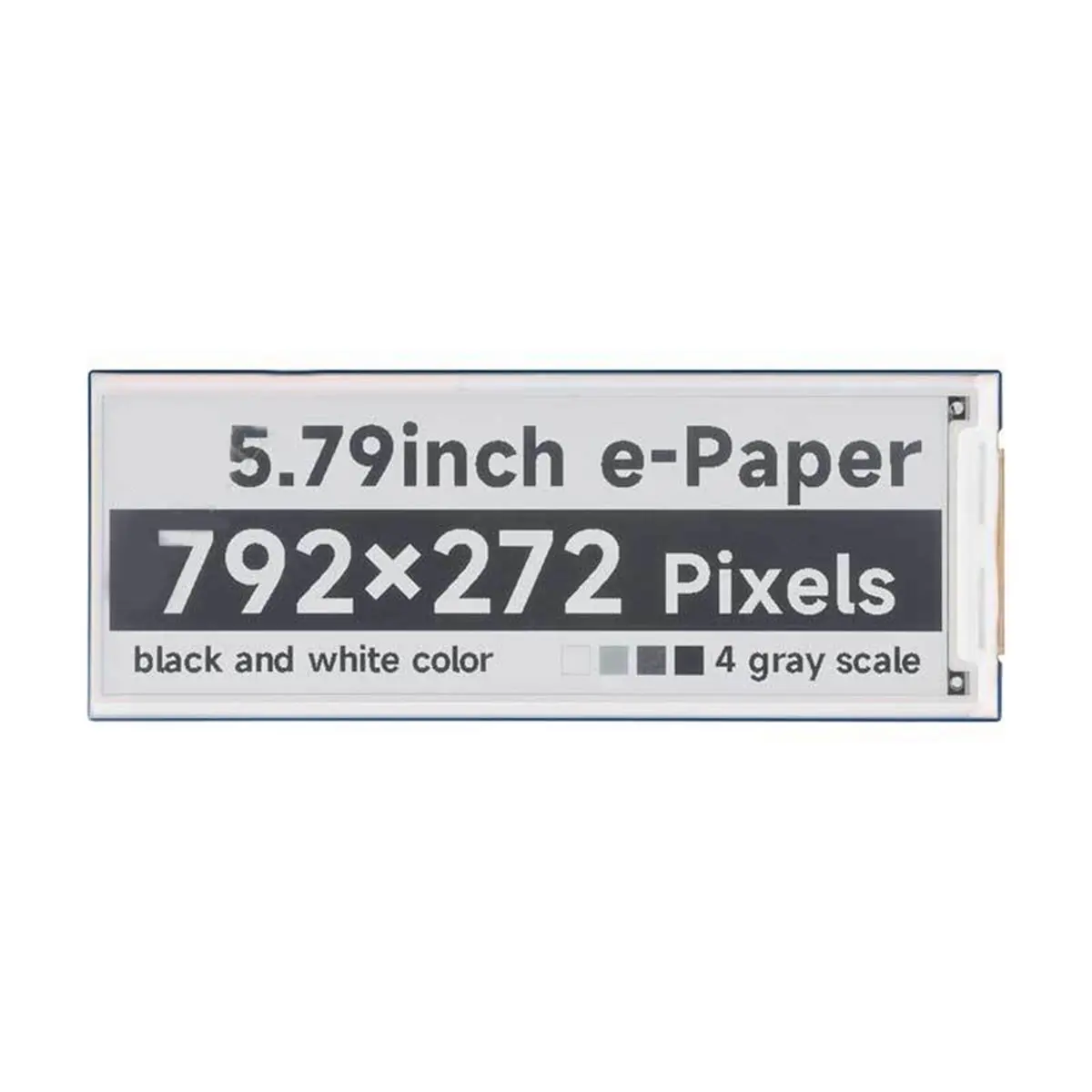 Фото (A91P) 5,79-дюймовый модуль дисплея E-Paper 792x272, черно-белый, интерфейс SPI, для серий устройств с низким энергопотреблением и широким углом обзора №4