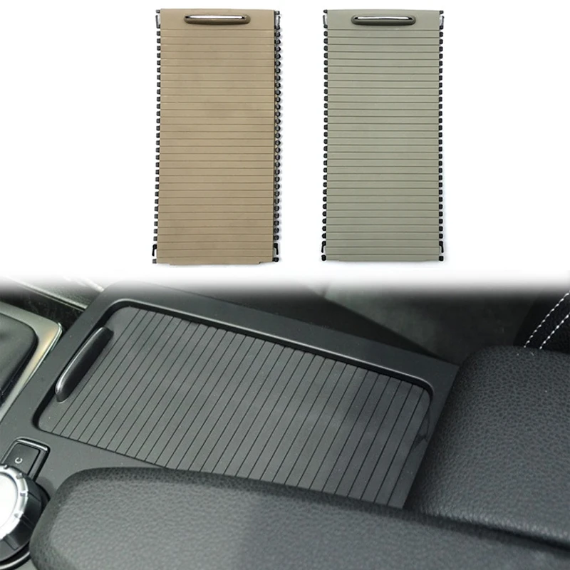 

Car Inner Indoor Centre Console Roller Blind Cover For Mercedes Benz C-Calss W204 E-Class W212 Cup Holder Plate Auto Accessories