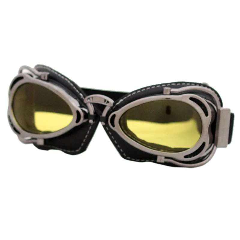 Ретро мотоциклетные очки, шлем в стиле стимпанк, медь, летающий для MotoGoggle, винтажные байкерские очки-пилоты, защитные очки