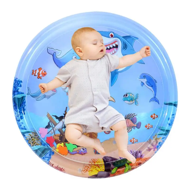 Детский водный игровой коврик надувная подушка из ПВХ для младенцев животик