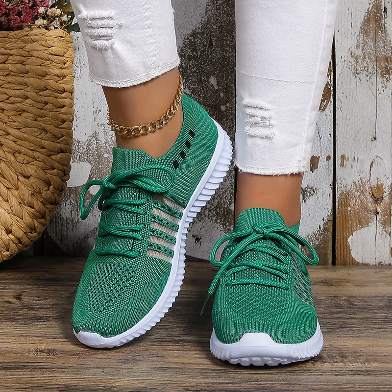 

Autumn New 2023 Mesh Tennis Sport Women Shoes Lace-up Breathable Comfortable Casual Sneakers Running Walking Hiking Travel Shoes