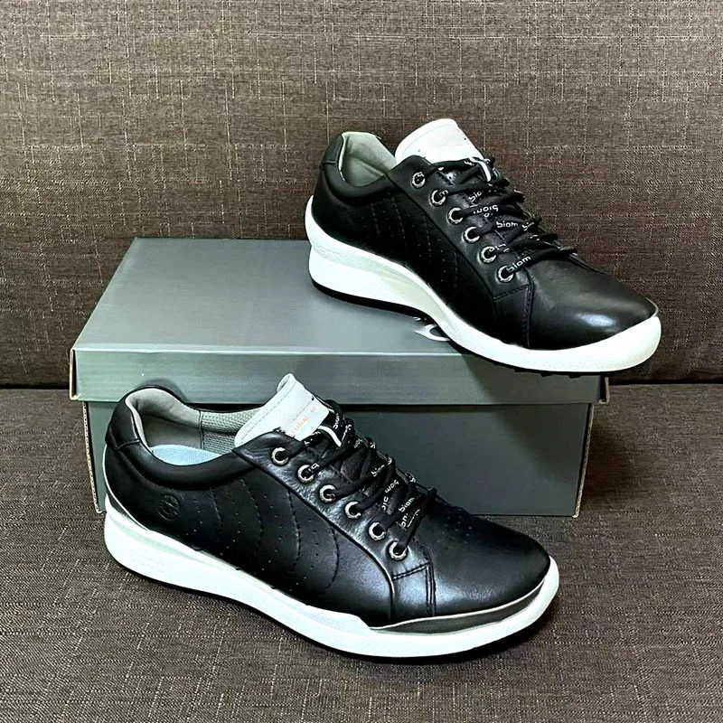 Men's Golf Shoes Golf PU Soles Non-slip Wear-resistant Shock-resistant Leather Material Without Ball Nails Men's Golf Shoes