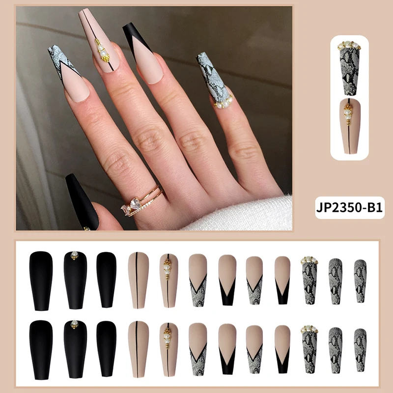 

24 шт., накладные ногти с плоской головкой, 24 шт.