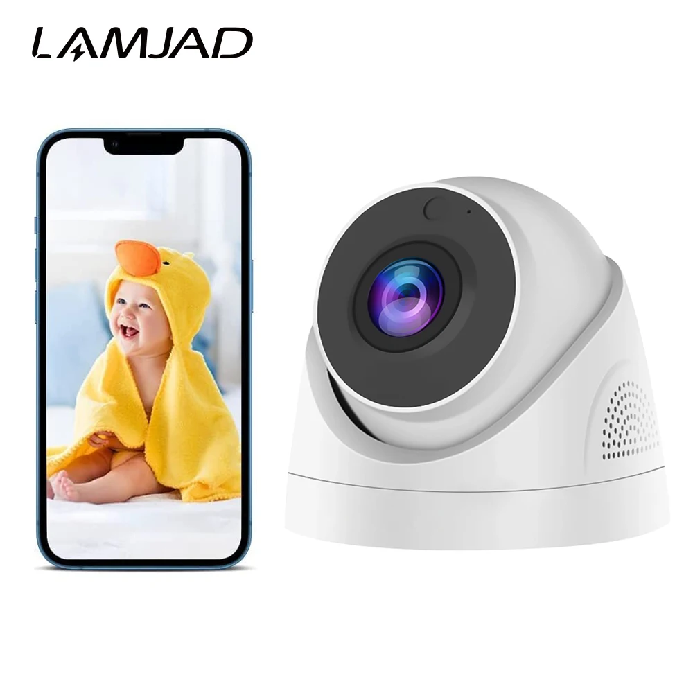 

Мини-камера робота LAMJAD A5 1080P HD WiFi двусторонняя аудиокамера удаленный мониторинг просмотр в помещении ночного видения домашние камеры безоп...