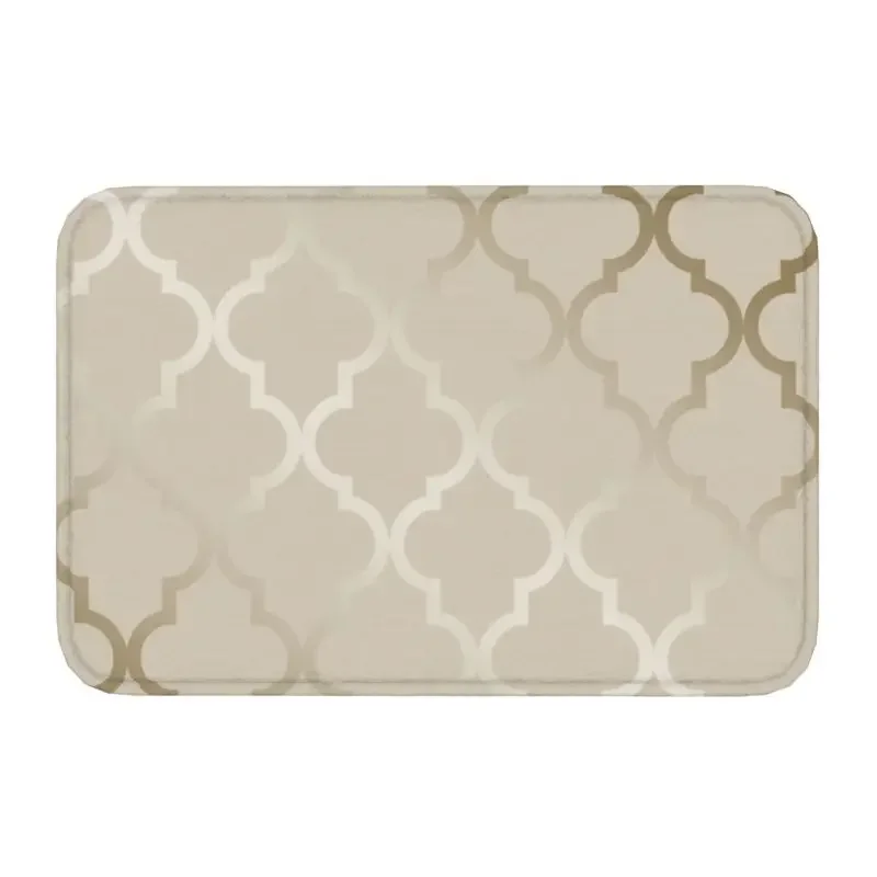 Элегантный металлический зеркальный дверной коврик с рисунком нескользящий