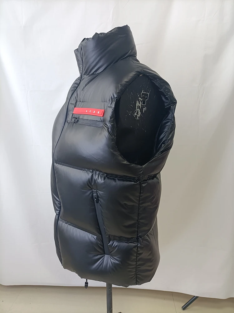 Men And Women Winter Solid Puffer Gilet Waterproof Windproof Goose Down Vest