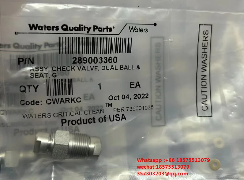 Фото Для насоса Waters 289003360 UPLC H-Class I-Class, головка насоса с двойным шаровым обратным клапаном, 1 шт. №1