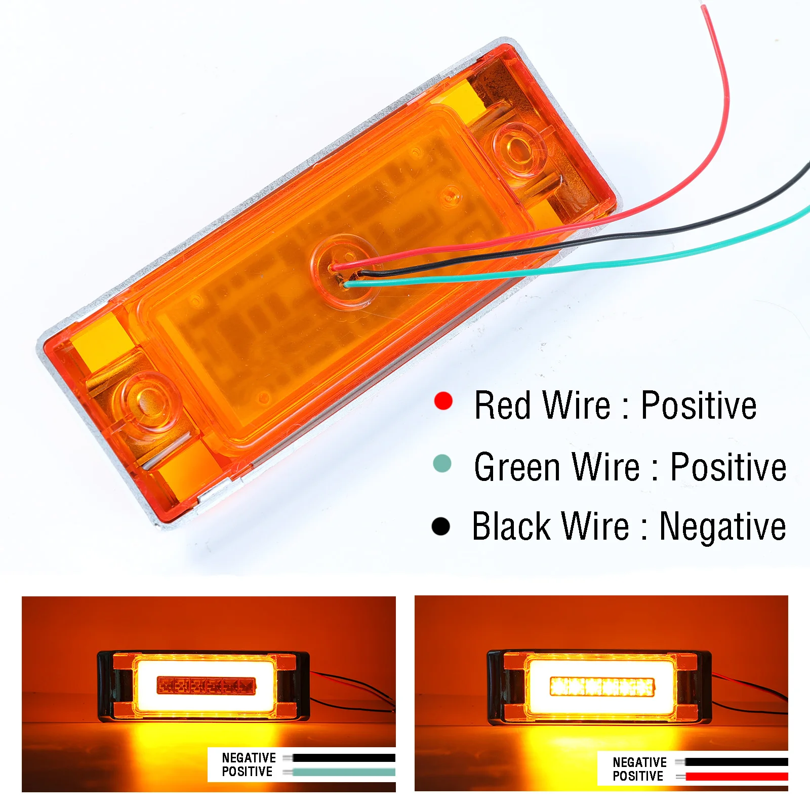 Универсальные светодиодные фонари боковые габаритные огни для автомобиля
