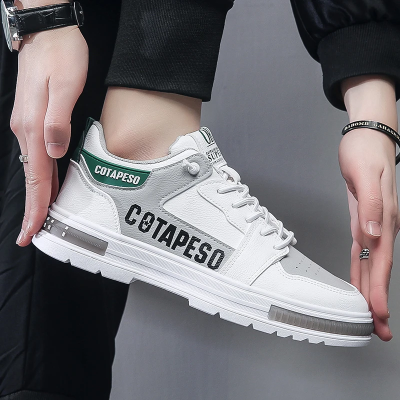 

Высокие туфли для скейтборда, мужские модные туфли для студентов, обувь для скейтборда на толстой подошве, удобные износостойкие Нескользя...