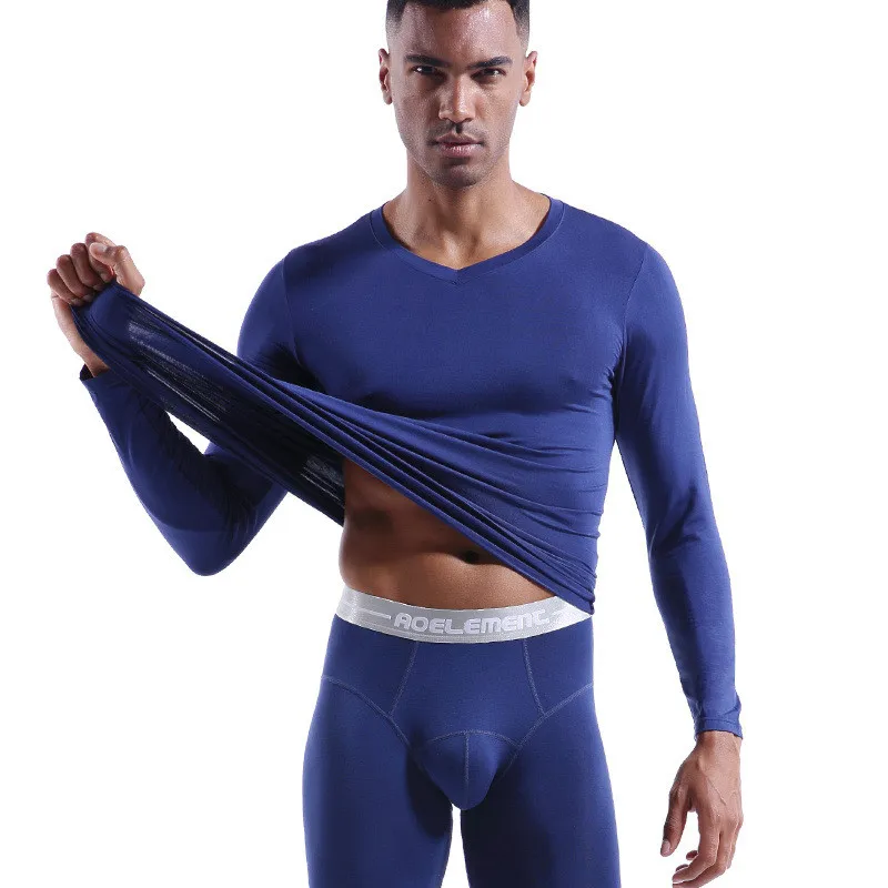 

Men's Long Johns Winter Warm Thermal Underwear Set For Man Modal Thermo Underwear Bottoms Tops Leggings Man Clothing Termico