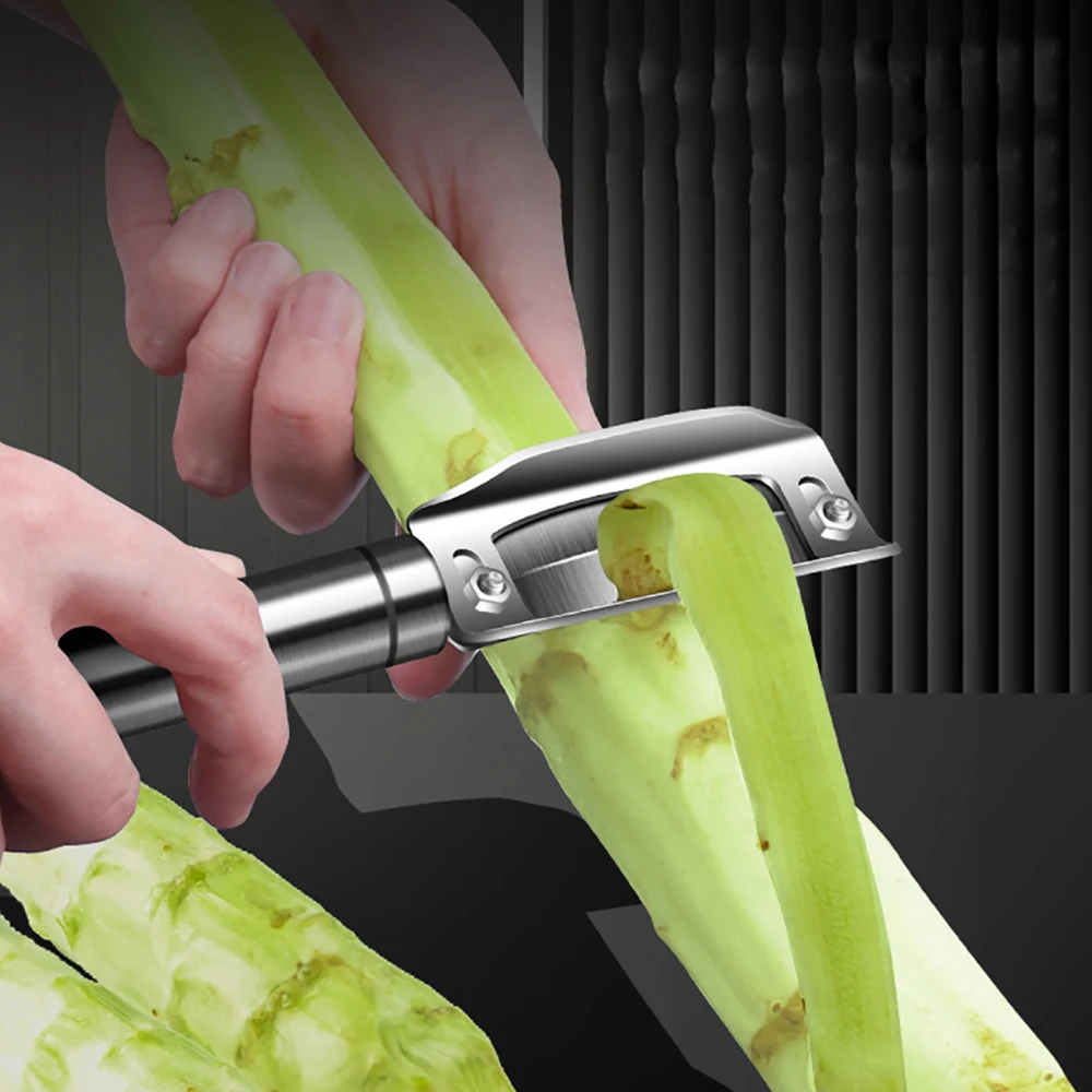 

Stainless Steel Thickened Multifunctional Fruit Vegetable Peeler Lettuce Sugarcane Hard Skin Scraper Household Kitchen Tools