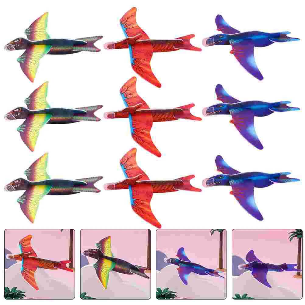 

48Pcs Small Gliders Plane Hand Throwing Dinosaur Airplanes Toy Outdoor Flying Aircraft Kids Party Favor