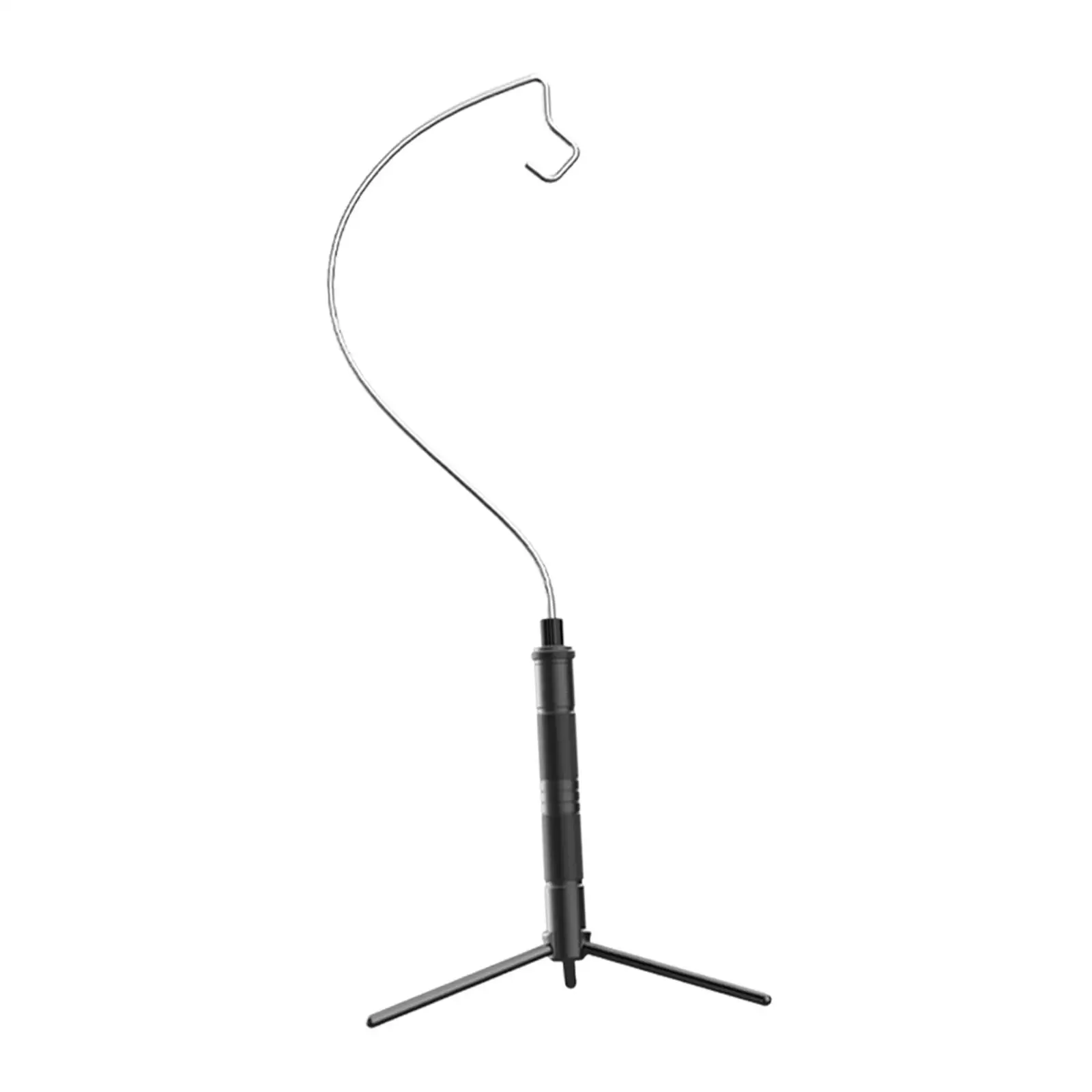 

Lantern Stand Pole Durable Aluminum Alloy Removable Planter Holder Hanging Lamp Hook with Base for Backpacking Travel BBQ Indoor