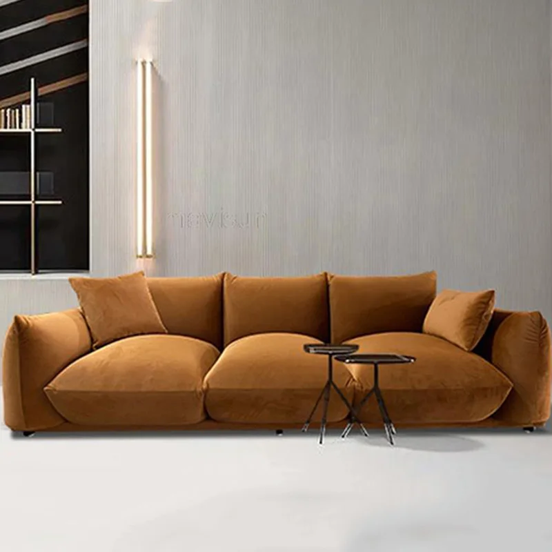 

Nordic Lamb Velvet Living Room Sofa Modern Small Recliner Medium-Sized Apartment Fabric Sofa Luxury Salon Modern Furnitures