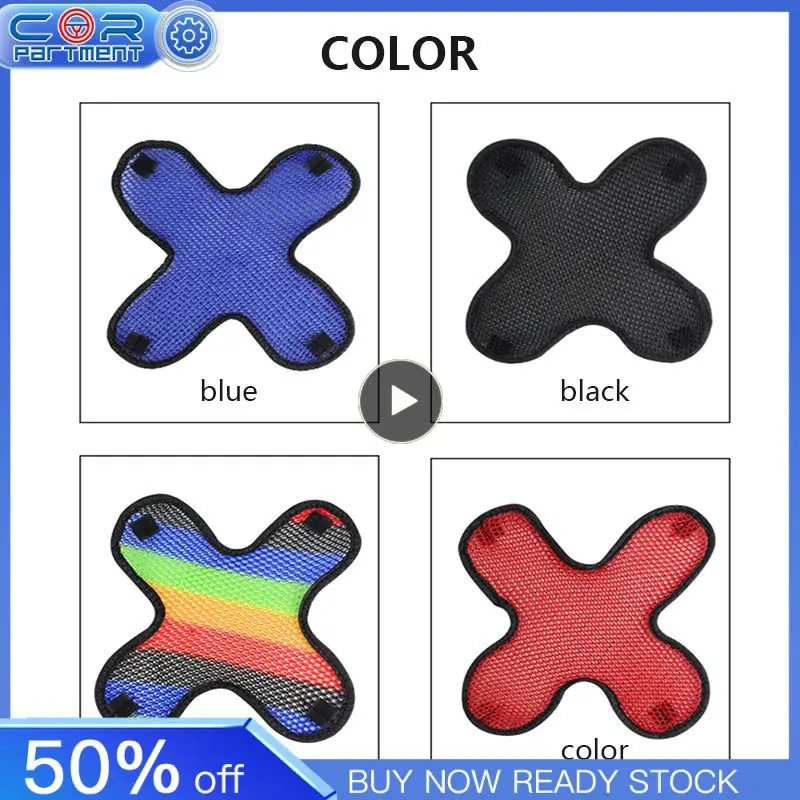 1~5PCS Motorcycle Vehicle Helmet Padding Motorcycle Safety Protection Hat Cap Inner X Model Air Mesh Microfiber Helmet Cooling
