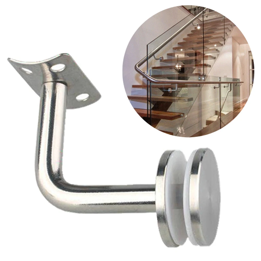 

Stainless Steel Stair Handrail Brackets Support Fastener Bend/Flat Stairs Wall Support Holders Glass Fixed Bent Bracket Access