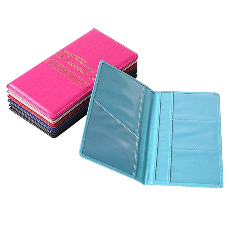 

Car Insurance And Registration Holder Auto Vehicle Card Paperwork Organizer Exquisite Craftsmanship Black Document