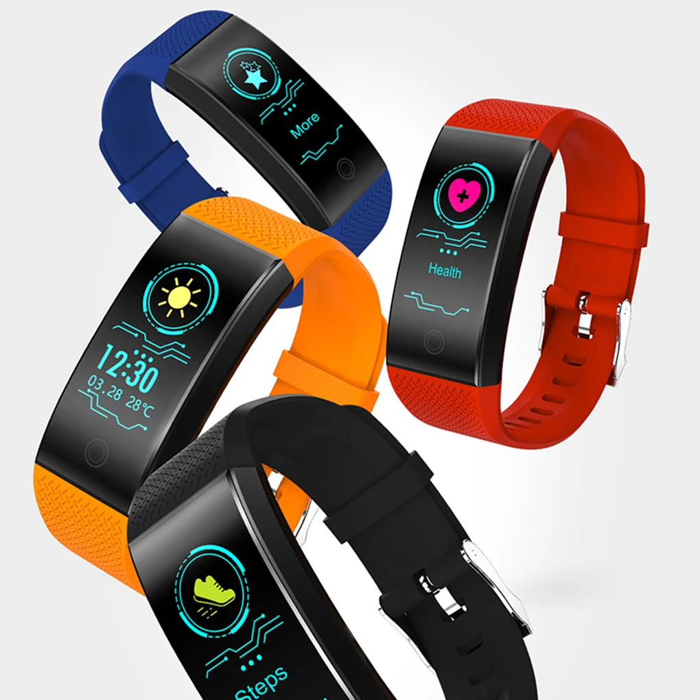 

QW18 Smart Watch Sports Fitnes Color Screen IP67 Waterproof Heart Rate Fitness Bracelet Blood Oxygen Long Standby Wristband