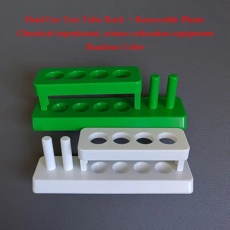 

With Column Dual-Purpose Test Tube Rack Chemical Experiment Science Educational Equipment Removable Plastic Random Color