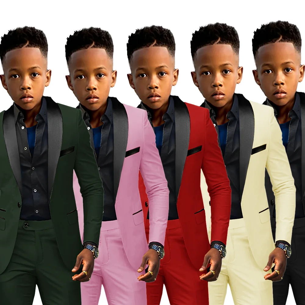 Официальный костюм для мальчиков из 2 предметов свадебная одежда детей под заказ