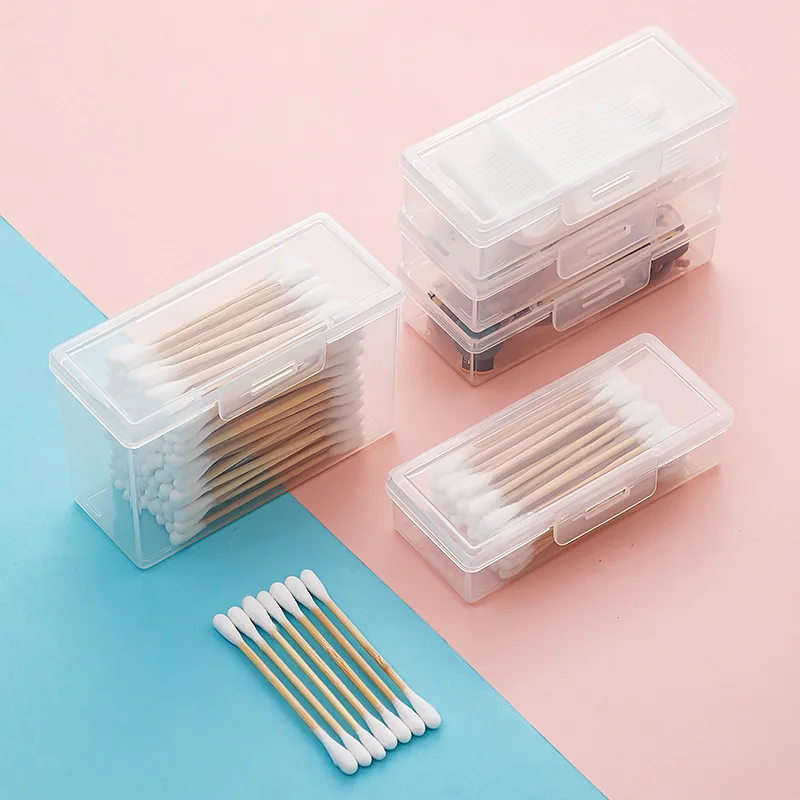 Portable Travel Medicine Box Cotton Swab Holder Case Detal Floss Jewelry Organizer Container Dust-proof Jewelry Accessories Box