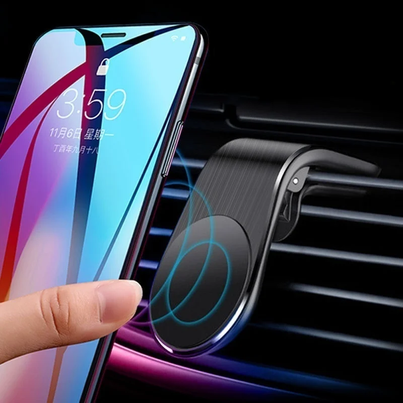 

Magnetic Car Phone Holder Mini Air Vent Magnet Mount Mobile GPS Support Smartphone Stand For iPhone 11 Pro 8 7 6 Samsung