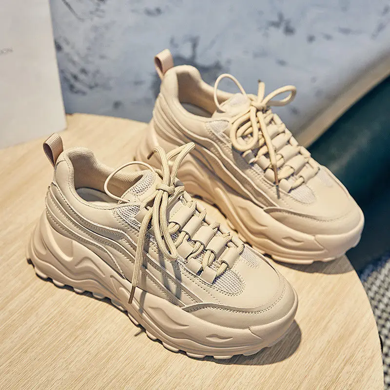 

Women Shoes Spring Autumn Ins Trendy Mujer Sneaker Thick-soled Outdoor Women Flat Walking Shoes Fashion Women Cozy Zapatillas