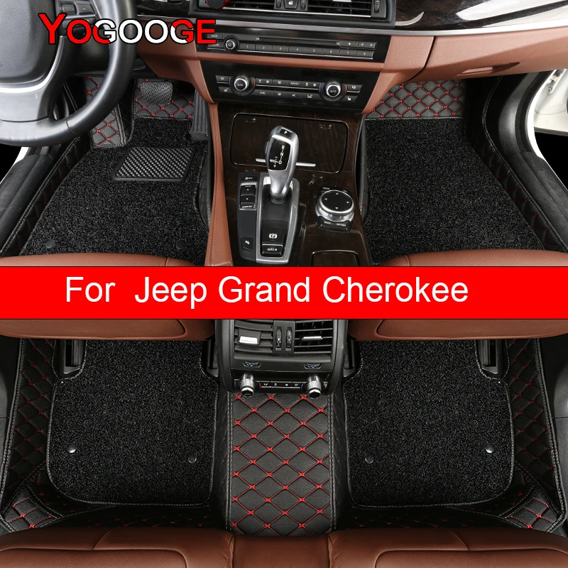 

YOGOOGE Car Floor Mats For Jeep Grand Cherokee Foot Coche Accessories Carpets