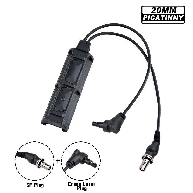 Фото Удаленный двойной датчик давления SF plug 2,5 мм для PEQ DBAL NGAL M300 M600 тактический фонарик Охота страйкбол аксессуары №3