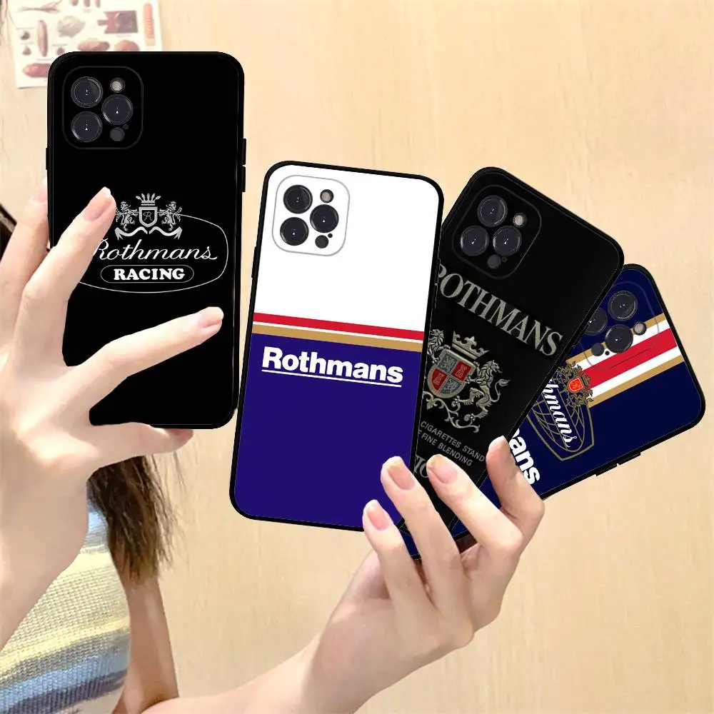 Фото Крутой чехол для телефона R-Rothmans Cigarettes для iPhone 17 16 15 14 13 12 11 Pro Max Plus Mini, силиконовый, черный №1