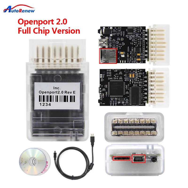 Tactrix Openport 2.0 ECU FLASH open port 2 0 Auto Chip Tuning OBD 2 OBD2 Car Diagnostic Tool For Mercedes Benz J2534 Scanner