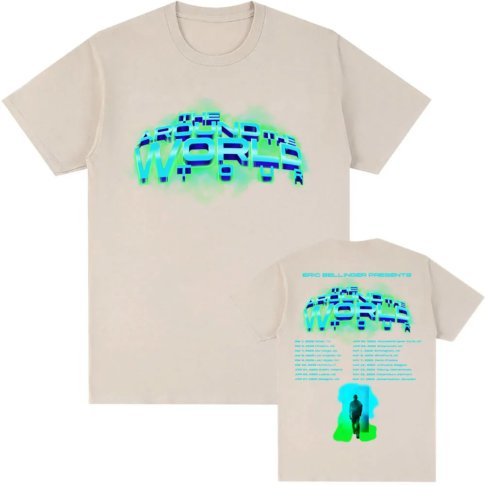 Новая футболка The Around World 2025 с принтом Певец Эрик Белллер одежда графическим