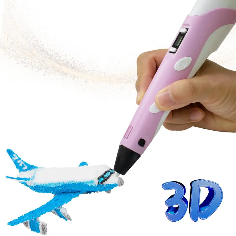 

1.75mm 3d Printing Pen Pla Filament Drawing Pencil With Led Display (5v+usb Cable English Version)