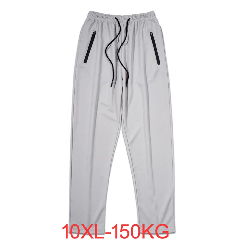 

10XL 150K summer men Breatable Ice silk pants ym bi size 8XL 9XL 10XL pants ome ole pants sports elasticity Trousers