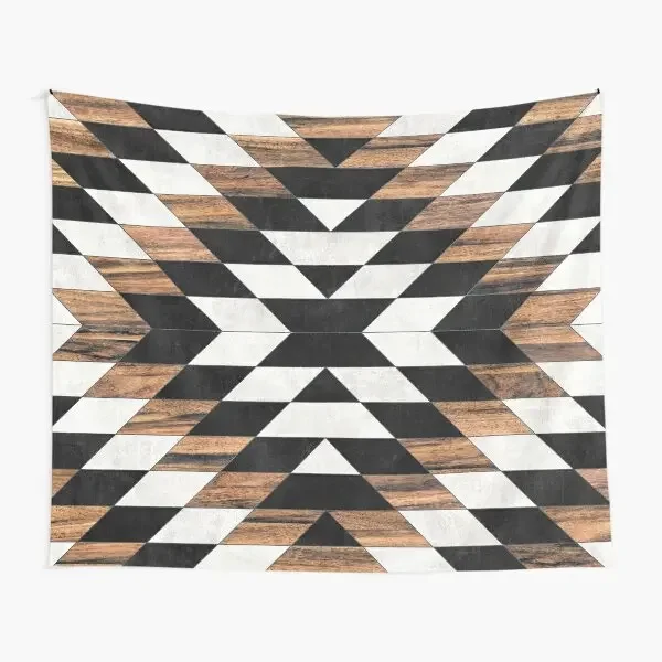 Городской этнический рисунок № 13 гобелен в ацтекском стиле разноцветное