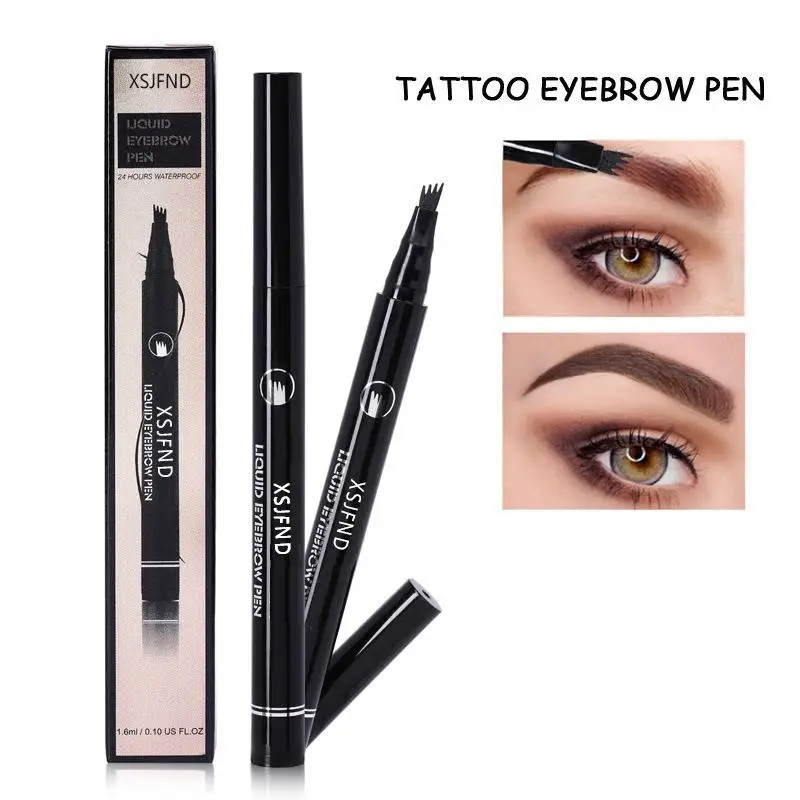 

Liquid Eyebrow Pencil Women Girl Waterproof Fork Tip Eyebrow Pen 5 Colors