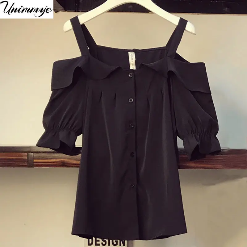  Women Off Shoulder Solid Shirts  +  Long Mesh Skirts Fashion Sets Summer Casual Ruffles Slash Neck Female Suits H83