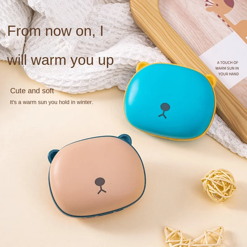 

Милый медведь грелка для рук зимняя мини грелка для рук грелка с зарядкой от USB карманный мультяшный электрический обогреватель