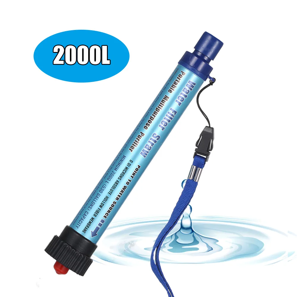 

Camping Water Filter Straw Water Purifier Filtration System Bottom Thread Ultrafiltration Film Outdoor Emergency Survival Tools