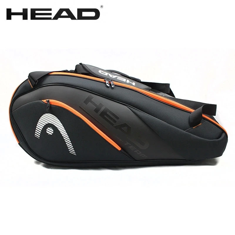 HEAD Tennis Racket Bag Sports Bag Large Capacity 6-9 Racquets Men Women Badminton Bag Tennis Racket Backpack Tenis Squash Bag