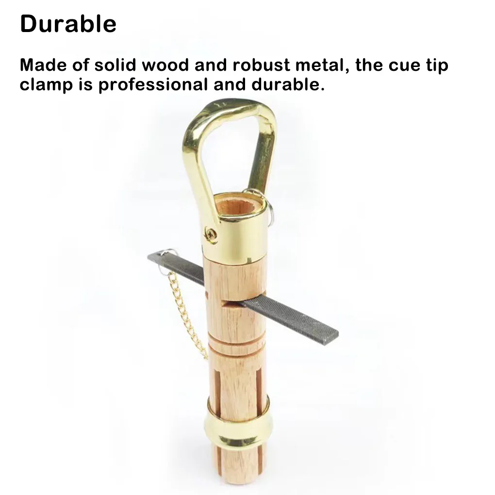 

Wood Tip Clamp Billiard Cue Head Clip Repair Tool Leather Replacement