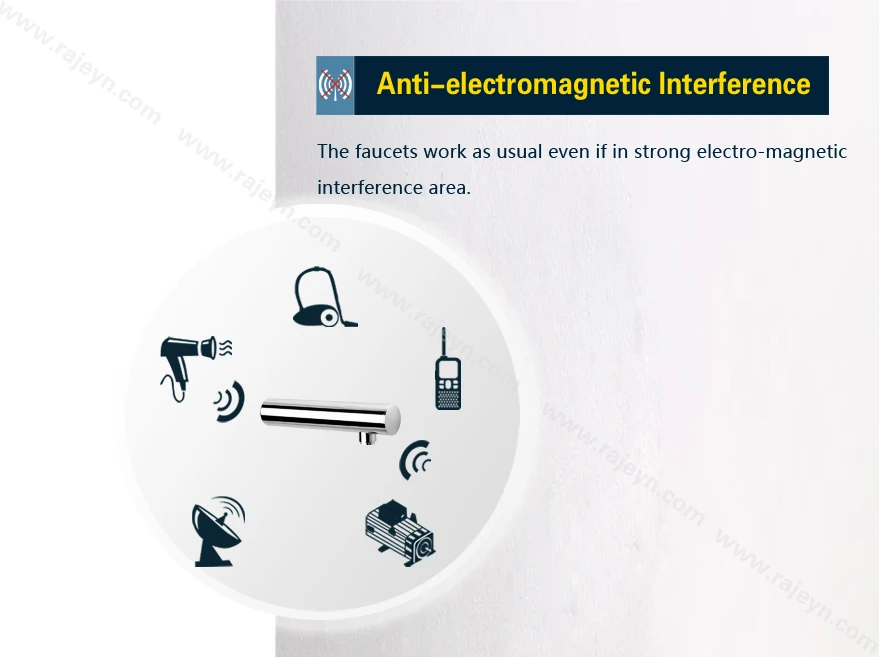 Настенный смеситель для воды водопроводный кран ванной комнаты свободные руки
