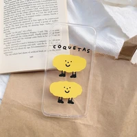 2 yellow yolks funny phone case for iphone tansparent tpu phone case for iphone 13 12 11 pro x xr xs max protection case