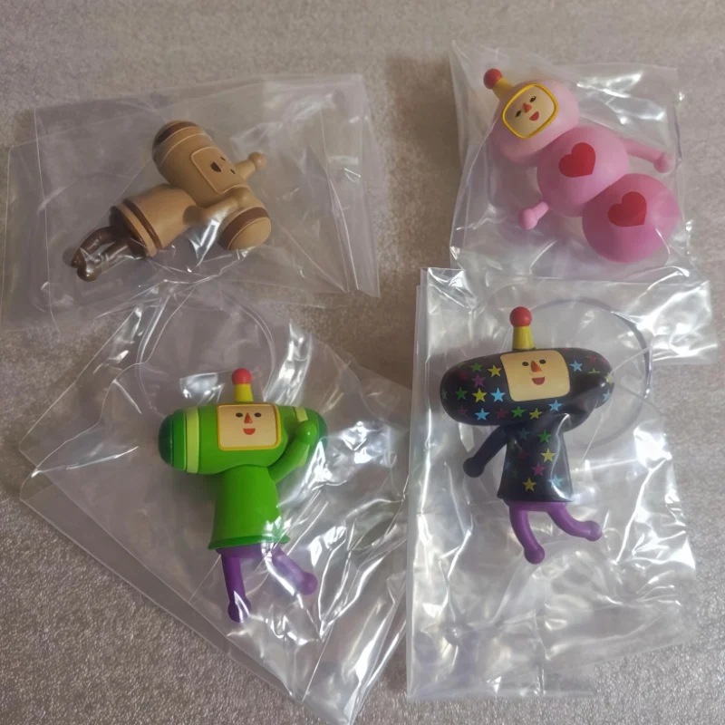 Фото Новая коллекционная мини-фигурка Bandai Katamari Damacy Narabundesu Vol.2 Cousins, 5 видов, 4-5 см, ПВХ, для декора стола, игрушка, подарок, в наличии №2
