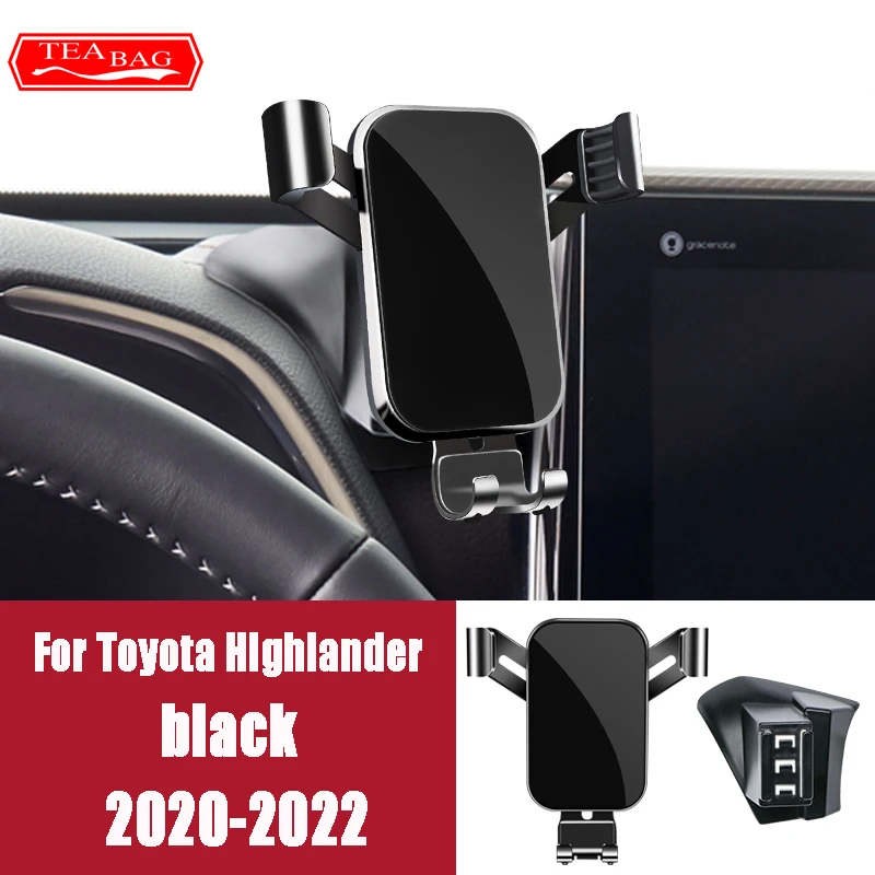 

Car Phone Holder For Toyota Highlander Kluger XU70 2009-2022 Gravity Mount Navigation Bracket Car Styling Interior Accessories