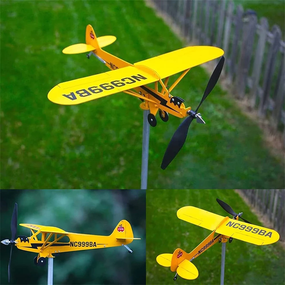 

3d-спиннер, металлическая Самолетная лопатка, погодовой индикатор направления ветра на крыше, лопатка для украшения сада